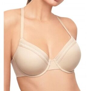 NWOTD Wacoal 38DDD Perfect Primer Convertible T-Shirt Bra 853213 Beige 117703